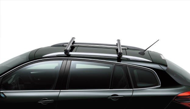Barres de toit longitudinales pour Renault Clio 3 Estate certifiées