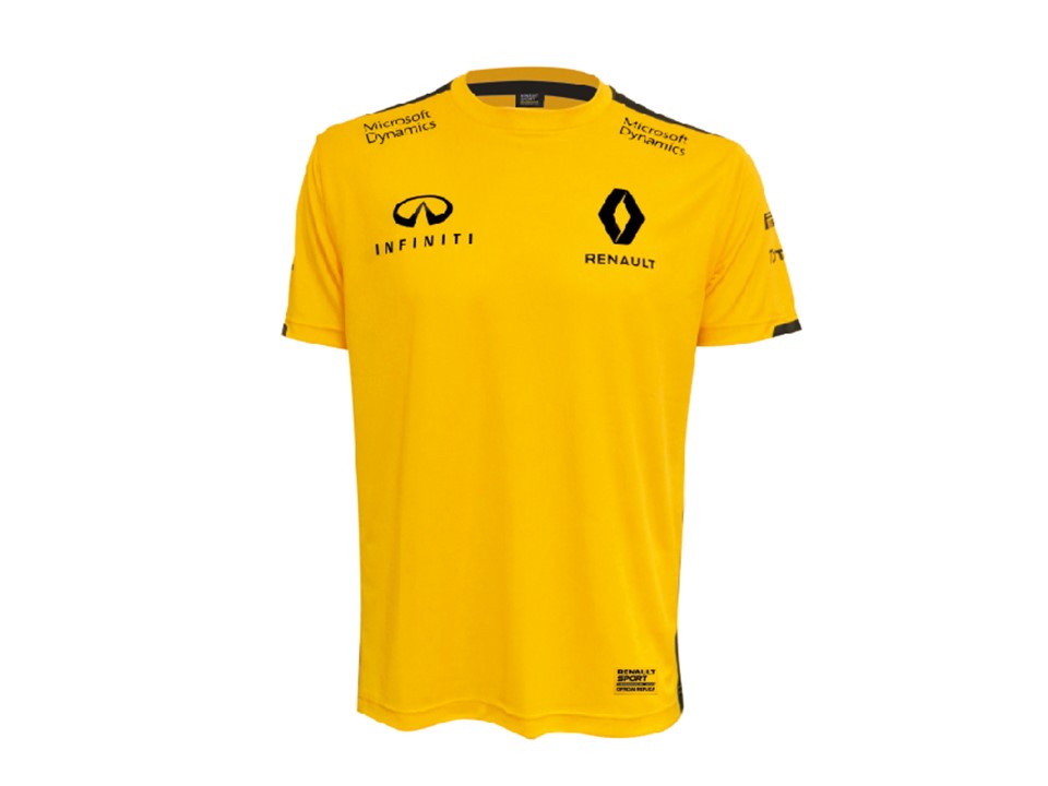T-shirt Renault Sport pour Homme technique formule 1 infiniti