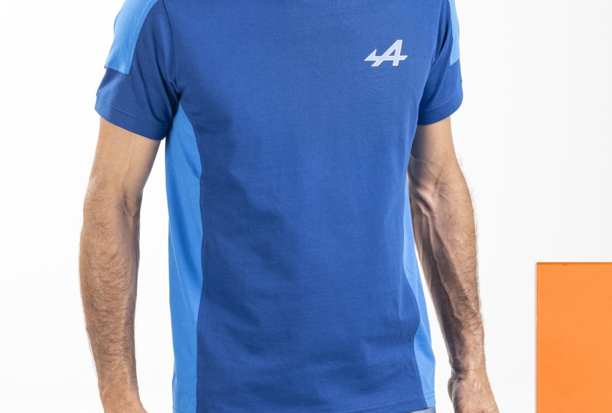 Tee-shirt bleu Homme - Alpine Racing Alpine