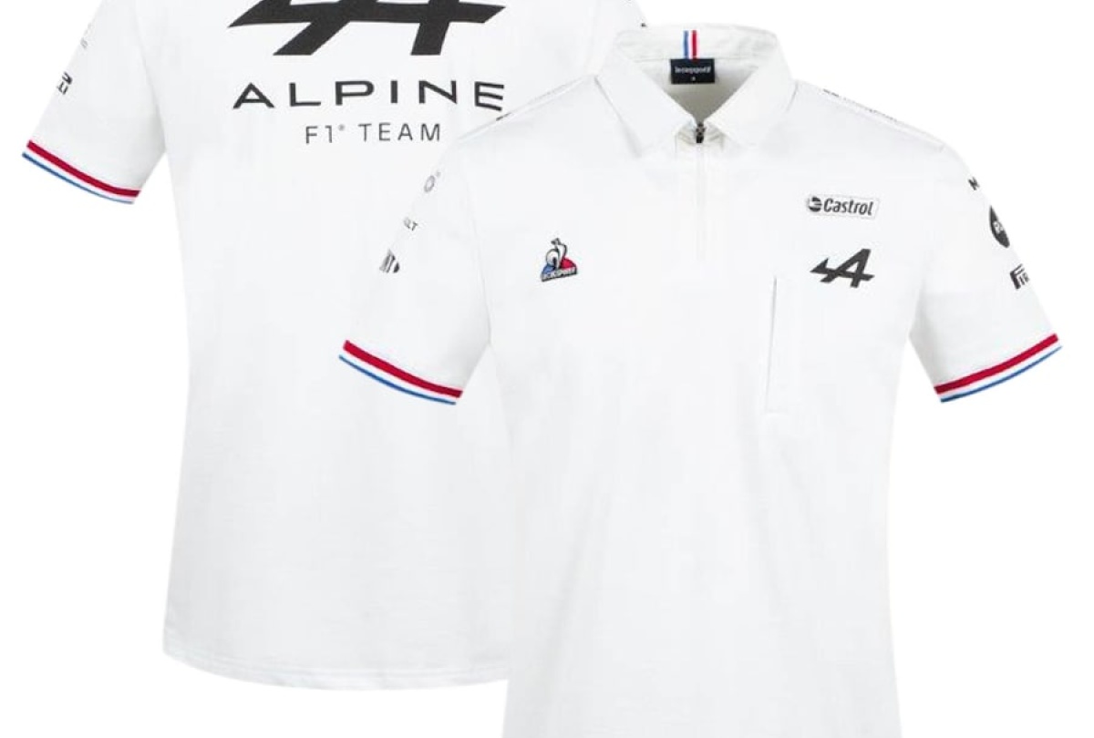 Polo ALPINE F1 Team 2021 Blanc Homme Alpine