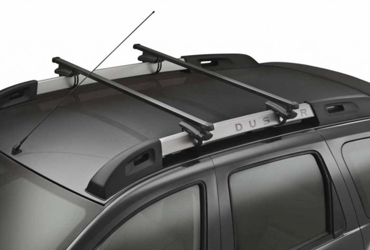 Compatible avec Dacia Duster 2019 Barres de toit pour voiture 120 cm barre en aluminium pour voiture avec rails non attaqués entièrement au toit.