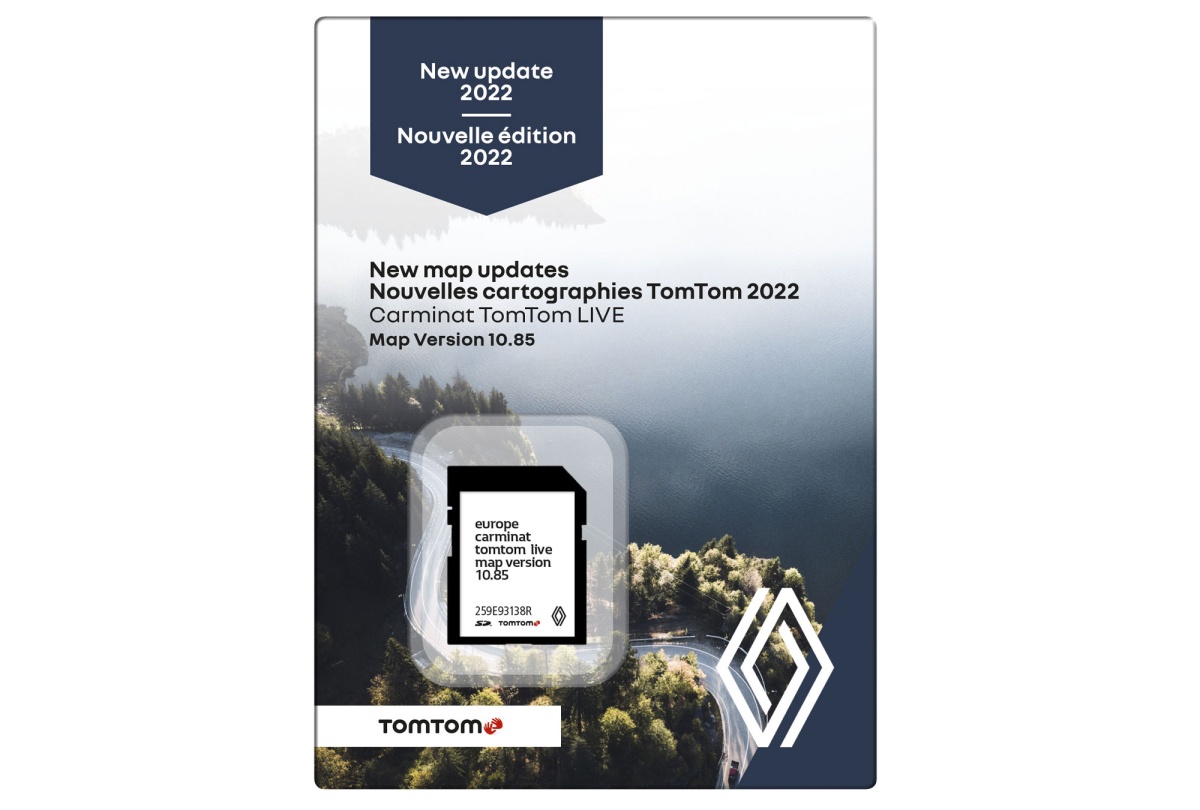 Carte SD Carminat TOM TOM Live 2022 Renault