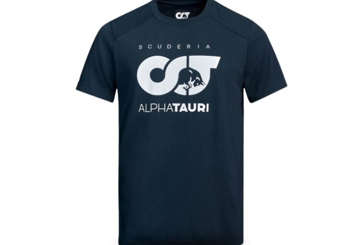 T-shirt bleu LOGO  ALPHA TAURI F1 Redbull