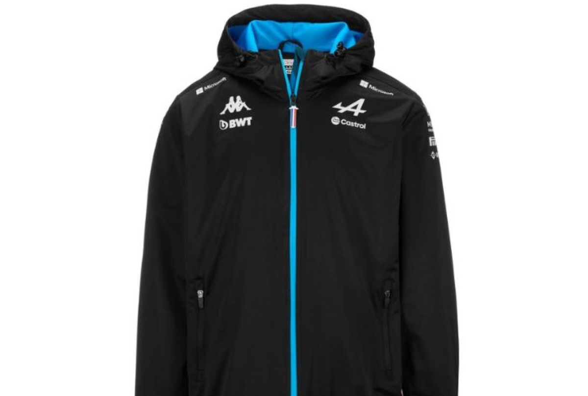 Veste de pluie Noir ALPINE F1 Team 2024 Alpine
