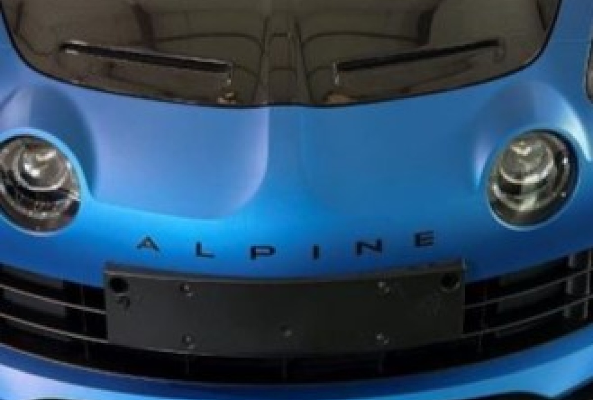 Monogramme NOIR avant A110 - Alpine Alpine